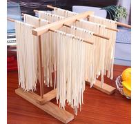 Étendoir à pâtes, séchoir à pâtes en bois, facile à transférer pour sécher les spaghettis, support de suspension pour pâtes avec 8 tiges de suspension, cintres faits maison pour pâtes fraîches,