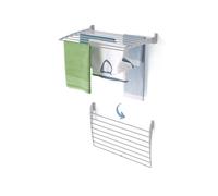 Étendoir de mur pliable, Séchoir à linge mural pour l'intérieur et l'extérieur