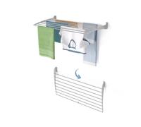 Étendoir de mur pliable, Séchoir à linge mural pour l'intérieur et l'extérieur
