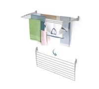 Étendoir de mur pliable, Séchoir à linge mural pour l'intérieur et l'extérieur