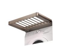 Étendoir Invisible for Machine À Laver,Porte-Pantalons Dissimulé avec 7/8/9 Barres,étagère Coulissante À Installer Au-Dessus De La Machine À Laver, for Chambre(Color-2,66-76cm)