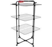Sechoir Vileda Mixer 3 Ultimate, etendoir vertical, surface de séchage 30m, noir