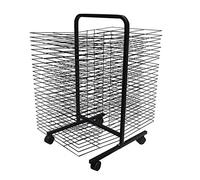Étendoir mobile sur roulettes - 5 tailles, nizer double face pour enfants et artistes, idéal pour une utilisation en salle de classe et en studio, solution de rangement d'art 38/50 couches