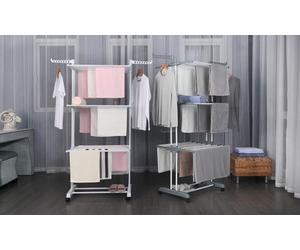 Étendoir multifonction Herzberg 20 m : Noir