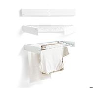 Étendoir mural pliable extensible rétractable Dryva 80 InnovaGoods FIL A LINGE - TANCARVILLE - ETENDOIR - SAC DE SECHAGE