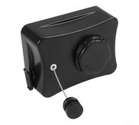 Étendoir mural rétractable de 40,6 cm, 22,3 m pour un séchage efficace en intérieur avec une capacité de charge impressionnante (noir)