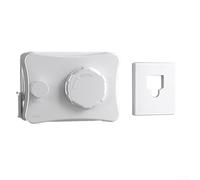 Étendoir mural rétractable pour utilisation en intérieur, 5,1 m, avec verrou anti-affaissement, capacité de 20 kg, design peu encombrant, pas besoin de puiser (blanc)