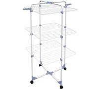 Étendoir Pliable à Roulettes Gimi 153580 Modular 3 Argenté Acier 30 m G