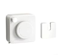 Étendoir rétractable invisible pour intérieur et extérieur avec câble en acier pour salle de bain, balcon, installation sans perçage (A blanc)