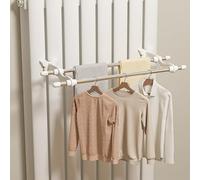 Étendoir rétractable pour linge et serviettes, résistant à la chaleur jusqu'à 120 °C, solution peu encombrante pour salon, chambre à coucher, couloir