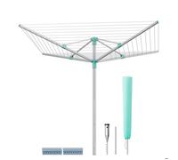 Etendoir - SONGMICS - Étendoir à Linge - Corde de 50 m, Argent et Vert