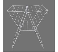 MSV 130095 Etendoir tétras 13m de Acier INOX/PP en Blanc, Polypropylène, 75,5x65x57 cm