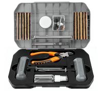 ETENWOLF Kit de réparation de pneus 42 pièces, Lourd, avec poignée en T améliorée, Portable, pour réparer Les crevaisons sur Voitures, VTT, SUV, véhicules électriques, Motos, vélos