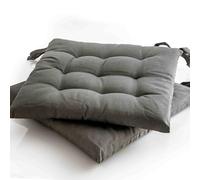 etérea Coussin de Chaise de Jardin 40x40 chaises Exterieur Galette de Chaise Coussins intérieur 2 Pièces de Coussins 40 x 40 cm Anthracite