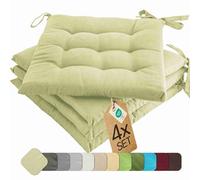 etérea Coussin de Chaise de Jardin 40x40 chaises Exterieur Galette de Chaise Coussins intérieur 4 Pièces de Coussins 40 x 40 cm Menthe