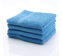 etérea Handtuch Serie Basic Gästetuch - 100% Baumwolle und Oeko Tex Standard 100 - weich und saugstark - Qualitäts Frottierware 500 g/m² Farbe: Hellblau, Größe: 30x50 cm