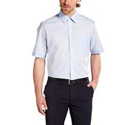 Eterna Chemise à Manches Courtes Comfort FIT Popeline uni
