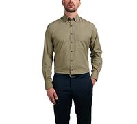 eterna Chemise à manches longues avec empiècement à carreaux rouge, jaune, 46