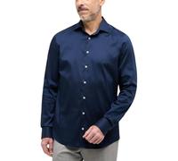 Eterna Chemise à Manches Longues Slim fit Performance Stretch Bleu Marine uni, 42 Homme