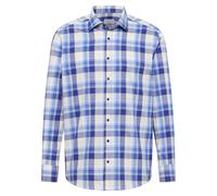 ETERNA Chemise azur / bleu foncé / jaune / blanc, Taille L-XL