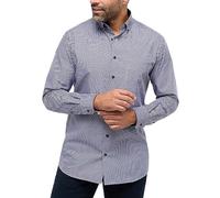 ETERNA Homme Chemise en Popeline Modern FIT 1/1 Bleu Marine 43_H_1/1