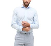 ETERNA Male Original Shirt uni Slim FIT 39_H_1/1, 1/1, Bleu Clair