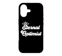 Eternal Optimist Team Optimistic Sign Inspirational Message Coque pour iPhone 17