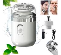 Eternal Starlight 2-in-1 Portable Mini Capsule Shaver, Capsule Razor Mini Portable Electric Shaver, Capsule Razor, Capsule Rasoir, Mini Rasoir Electrique Homme (White)