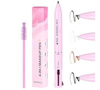ÉTERNALJOYMART SEAVROW PEN, 4 en 1 stylo de maquillage, Eyeliner, liner à sourcils, crayon à lèvres et crayon à sourcils, surligneur étanche longue dur Crayon beauté multifonction (03#)