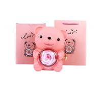 Eternals Rose and Bear Box Texture Pour Cadeaux Anniversaire Maman Anniversaire Douche Mariée Bijoux