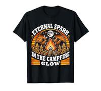 Éternelle étincelle dans le feu de camp - Night Bonfire Art T-Shirt