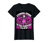 Éternelle étincelle dans le feu de camp - Night Bonfire Art T-Shirt