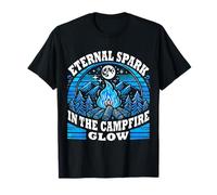 Éternelle étincelle dans le feu de camp - Night Bonfire Art T-Shirt