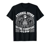 Éternelle étincelle dans le feu de camp - Style rétro en plein air T-Shirt