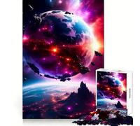Éternité Stellaire Puzzle de 1000 pièces pour Adultes Jeu de réflexion Activité ludique à Partager Découpe de précision Décoration Artistique 38x26cm
