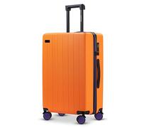 ETERNITIVE - Valise Grande Taille | Valise Voyage en ABS | Taille: 75,5 x 49 x 30 cm | Valise Rigide avec Serrure TSA | Valise a 4 Roulette 360° | Légère Valise 99L | Grande Valise | Orange