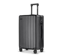 ETERNITIVE - Valise Moyenne | ABS | Taille: 65,5 x 43,5 x 26,5 cm 60L | Serrure TSA | Valise a 4 Roulette 360° | Légère Valise de Taille Médiane | Noir