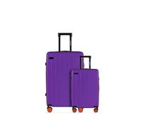 ETERNITIVE - Set de 2 Valise - Petit et Grand 37L & 99L | Valise Voyage Rigide en ABS avec Serrure TSA | Valise a Roulette 399° | Bagage à Main | Violet
