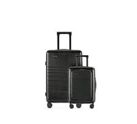 ETERNITIVE - Set de 2 Valise - Petit et Grand | Polycarbonate & ABS | Taille: 54 & 74 cm | Serrure TSA | Valise a Roulette 360° | Bagage à Main 33L & 98L | Noir