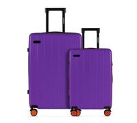 ETERNITIVE Set de valises 2 en 1 M + L - Valise Moyenne 60 L et Grande 99 L, Valises de Voyage rigides, 4 roulettes 360°, TSA, Violet