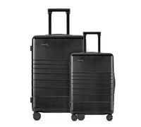 ETERNITIVE - Set de Valises Rigides | 2 Valises à roulettes en PC & ABS | Valises de Voyage 360° | Bagage Cabine 32L & Moyen 64L | Serrure TSA | Couleur Noir