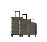 ETERNITIVE - Set Valise - Lot de 3 I Polycarbonate & ABS I Taille: 74 x 64 x 54 cm I Valise Rigide avec Serrure TSA I Roulette 360° I Bagage à Main 33L 64L 98L I Olive