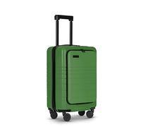 ETERNITIVE - Valise Cabine I Valise Voyage en ABS I Taille: 55 x 35 x 24,5 cm I Valise Rigide avec Serrure TSA I Valise a Roulette 360° I Support pour Téléphone Portable et Boisson I Couleur: Vert