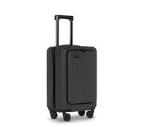 ETERNITIVE - Valise Cabine Voyage en ABS, 55 x 35 x 24,5 cm, Rigide avec Serrure TSA, Roulettes 360°, Support pour Téléphone et Boisson, Couleur: Graphite