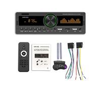 Eternitry Autoradio Bluetooth Mains Libres, 1 Din FM AM Support autoradio Commanvocale téléphone Portable Assistant Vocal la Source Audio