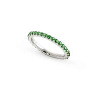 Eternity ring for women 925 silver and green zircons size 17 Nomination Lovelight 149700/015/008