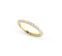 Eternity ring woman Silver 925 golden and white zircons size 17 Nomination Lovelight 149700/014/008