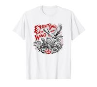 Eternity Takes Wing Japanese Crane Tortue Waves T-Shirt