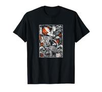 Eternity Takes Wing, Tortue, Grue, Vagues japonaises T-Shirt