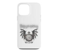 Eternity's Heartbeat Montre Gothique Chauve-Souris Coque pour iPhone 13 Pro Max